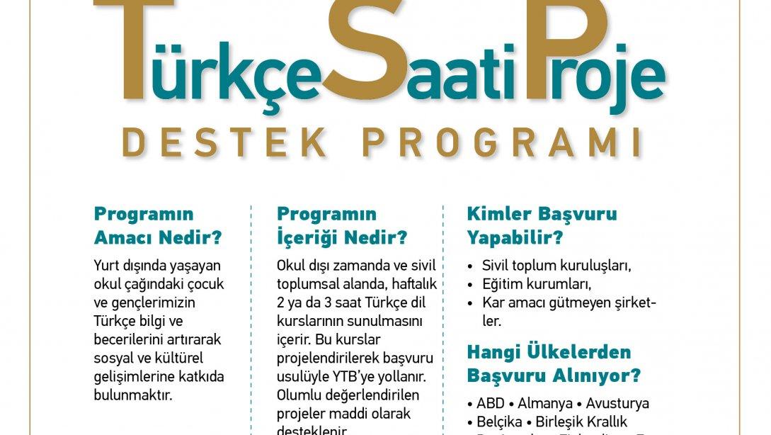 'Türkçe ve Türk Kültürü' Projelerine YTB Desteği